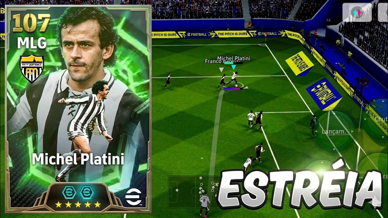 ESTRÉIA DO NOVO PLATINI NA CONTA SECUNDÁRIA NO EFOOTBALL MOBILE | GAMEPLAY 