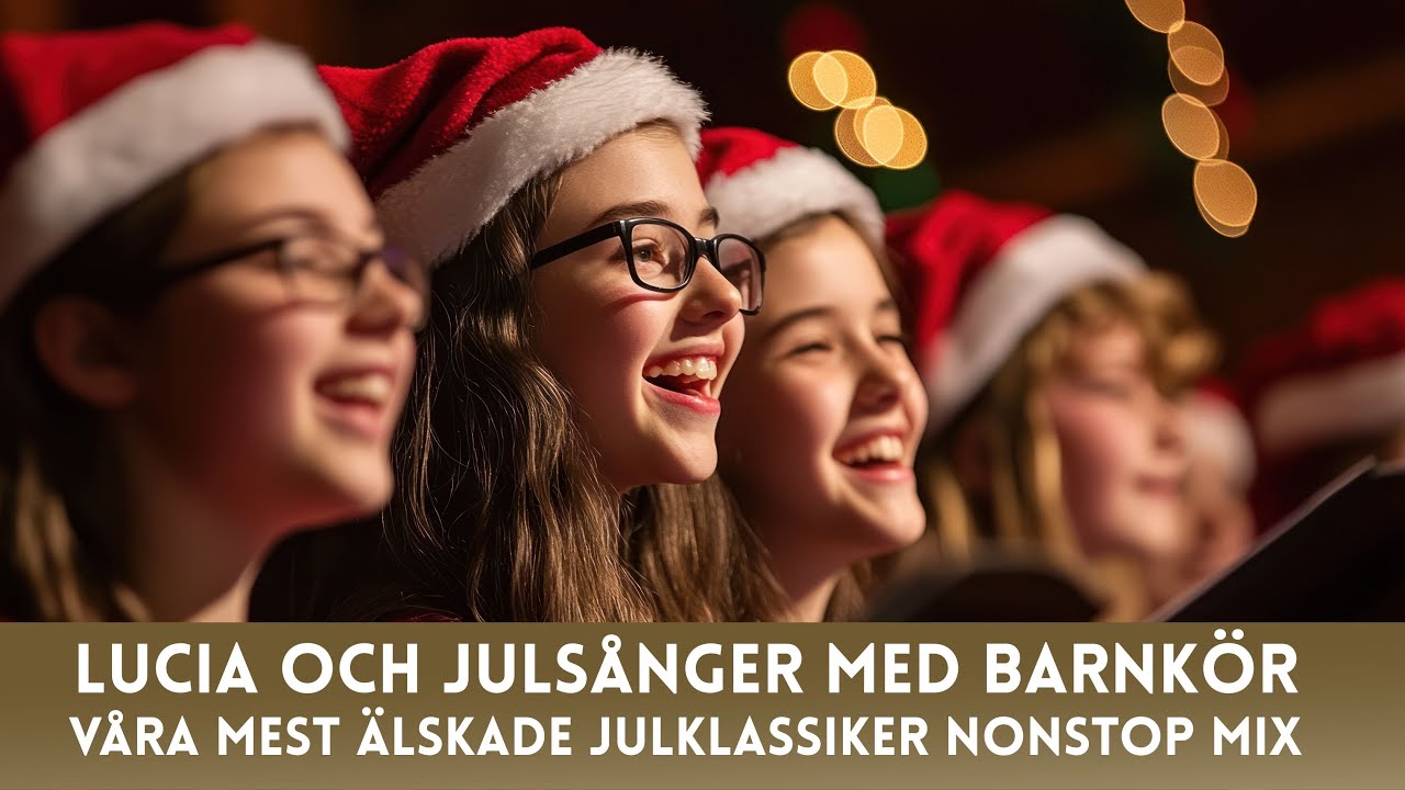 Lucia och Juls&aring;nger med Barnk&ouml;r &ndash; V&aring;ra mest &auml;lskade svenska julklassiker nonstop 🎄