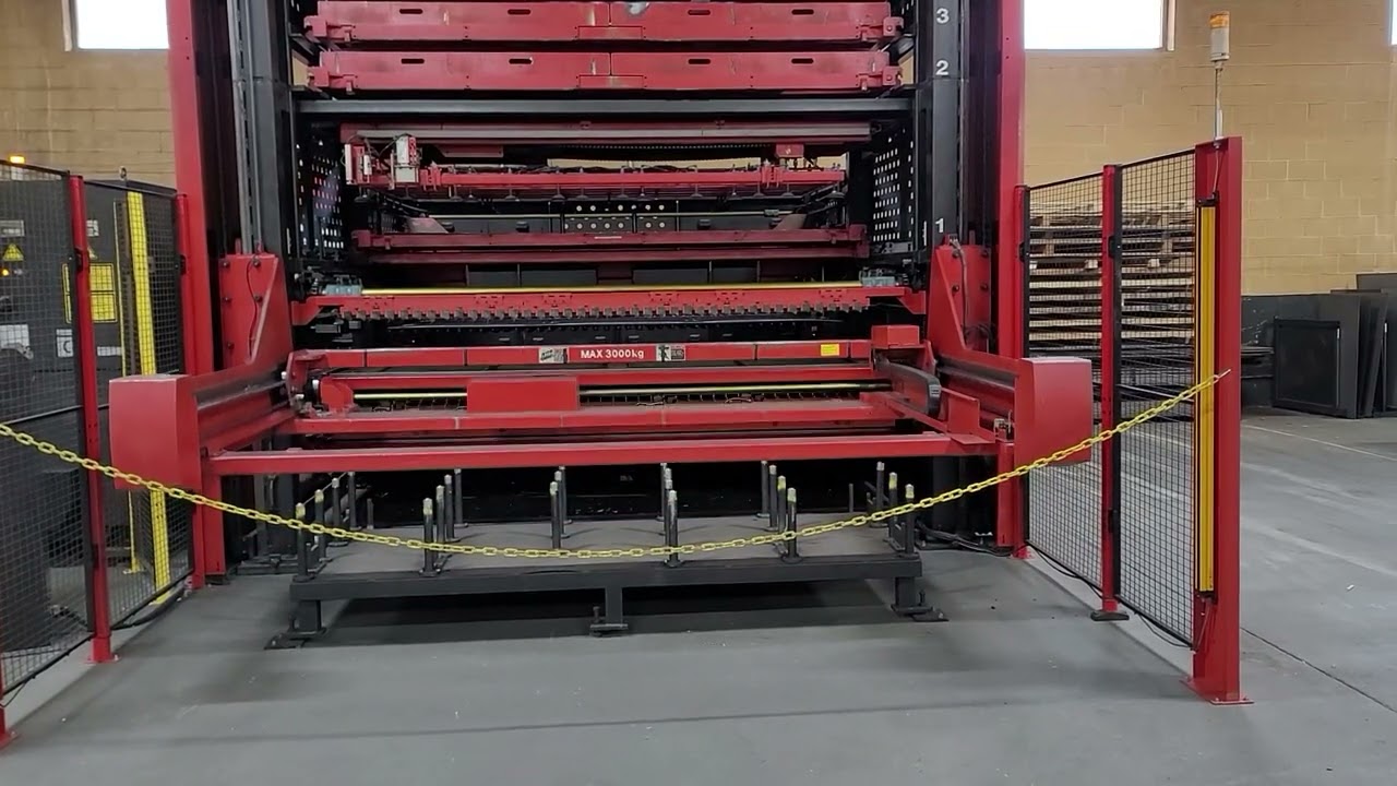 Amada LCG3015AJ 4KW Fiber Laser with ASFH Compact Load Unload & Tower Storage System