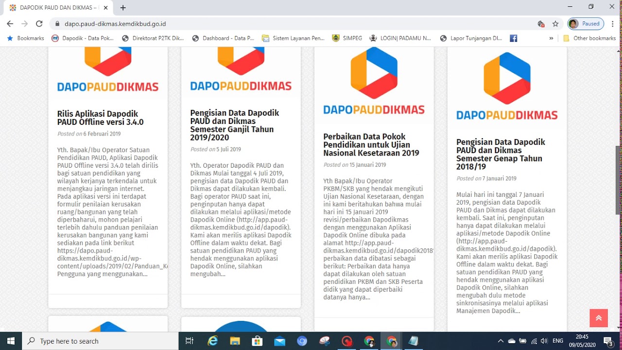 Cara Download Aplikasi Dapopaud Offline