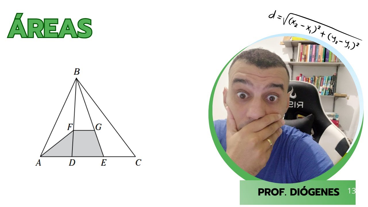 Com essa ideia você ganha tempo - ÁREAS - GEOMETRIA PLANA - VESTIBULARES/CN/EPCAR/ITA