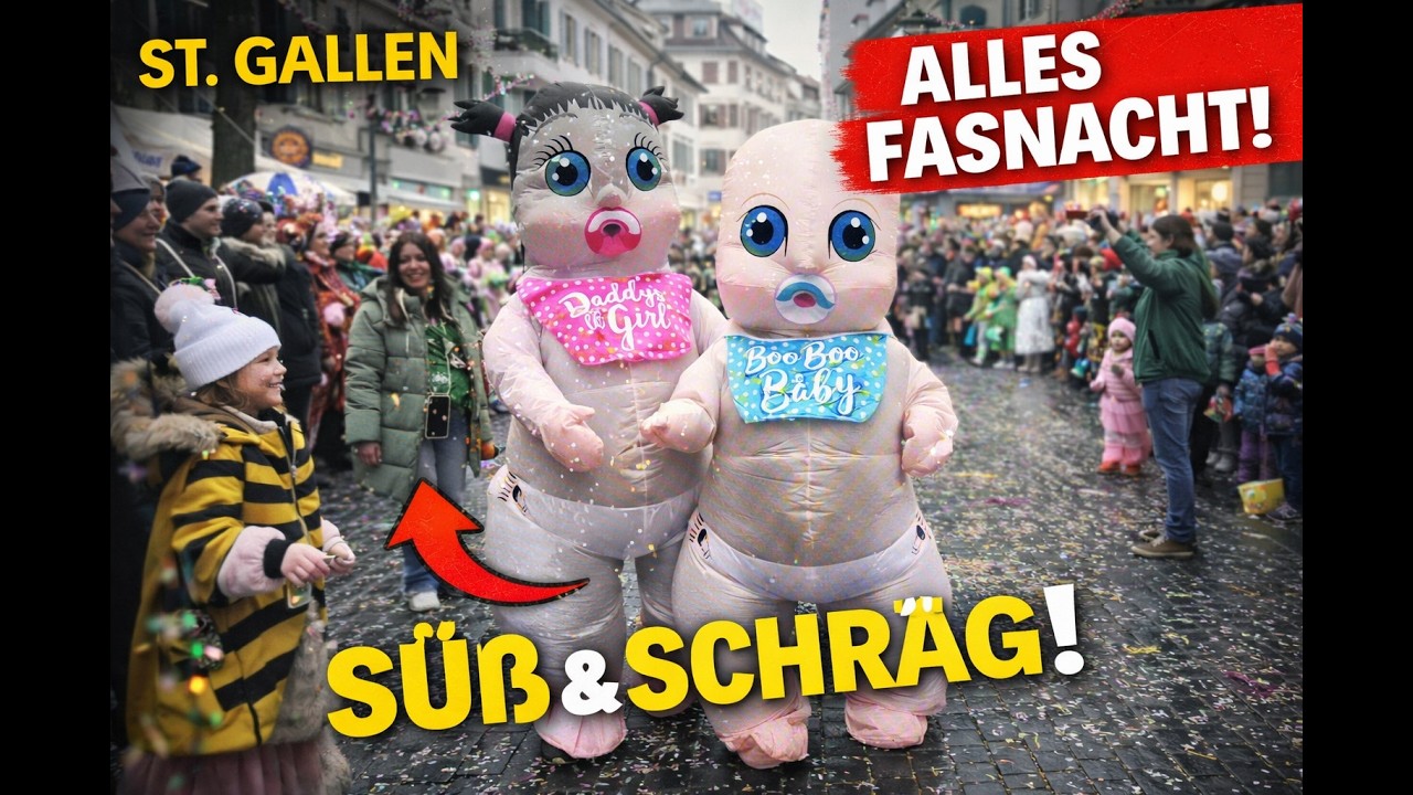 Eindrücke vom Fasnachtsumzug St.Gallen 15. Februar 2026 - Stimmung entlang der  ganzen Route