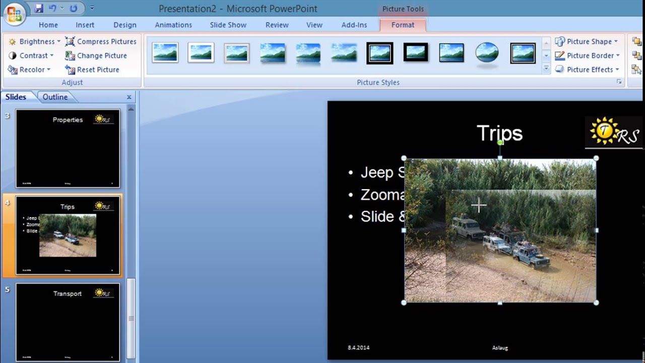 Presentation Software Tutorial using Microsoft PowerPoint