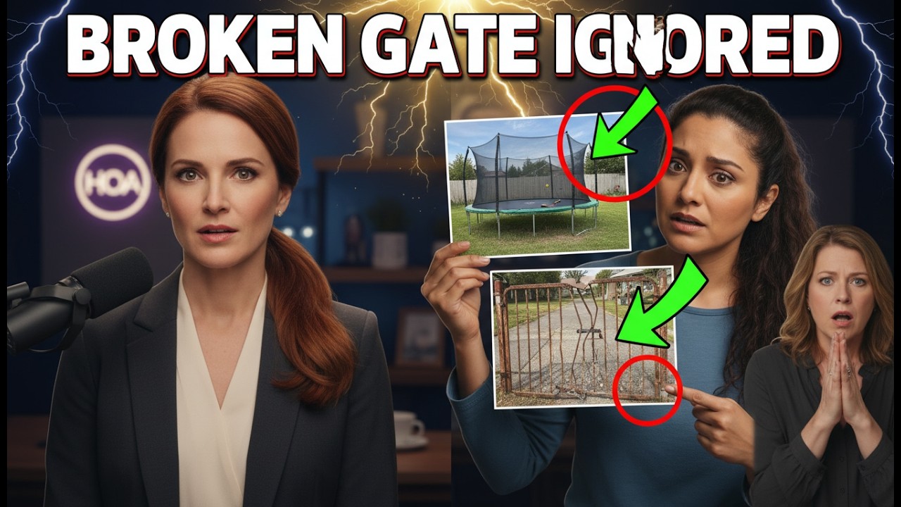 HOA Demanded I Remove The Trampoline For Safety, But They Left The Rusty Gate Broken