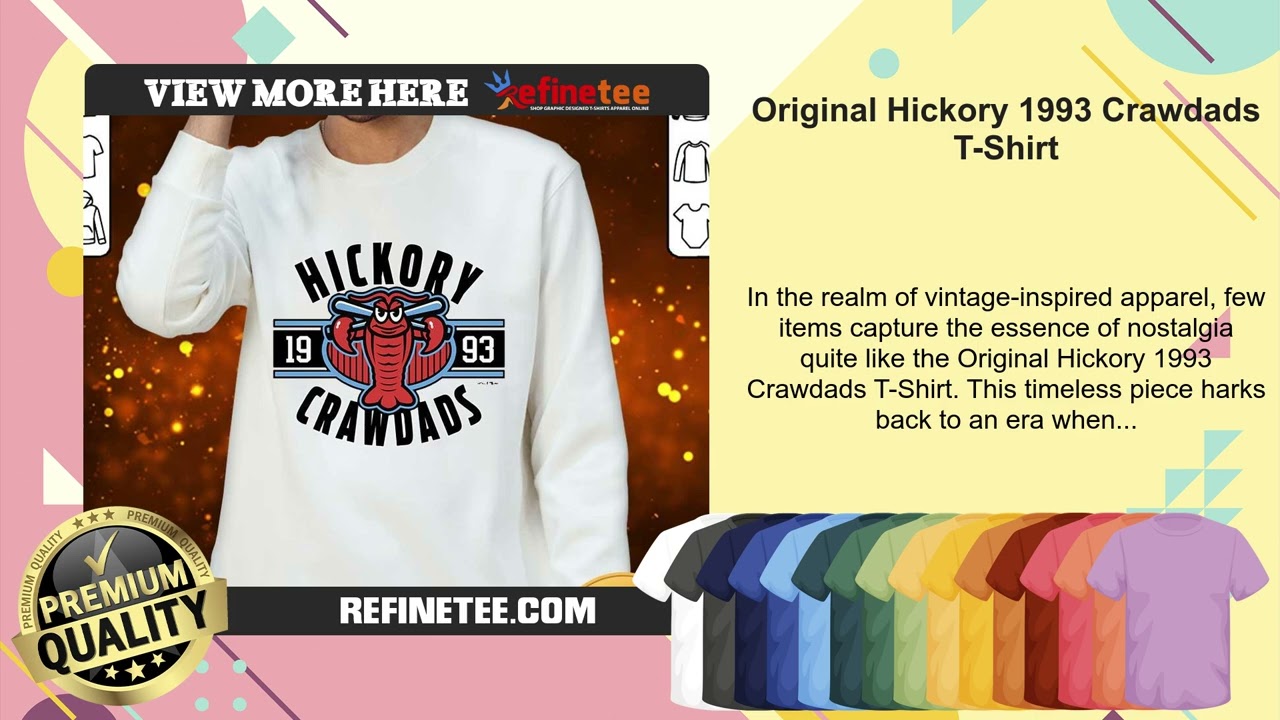 Original Hickory 1993 Crawdads T-Shirt