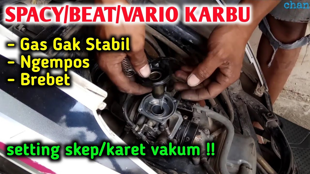 Stel Langsam Beat Spacy Karbu Brebet dan Gak Stabil