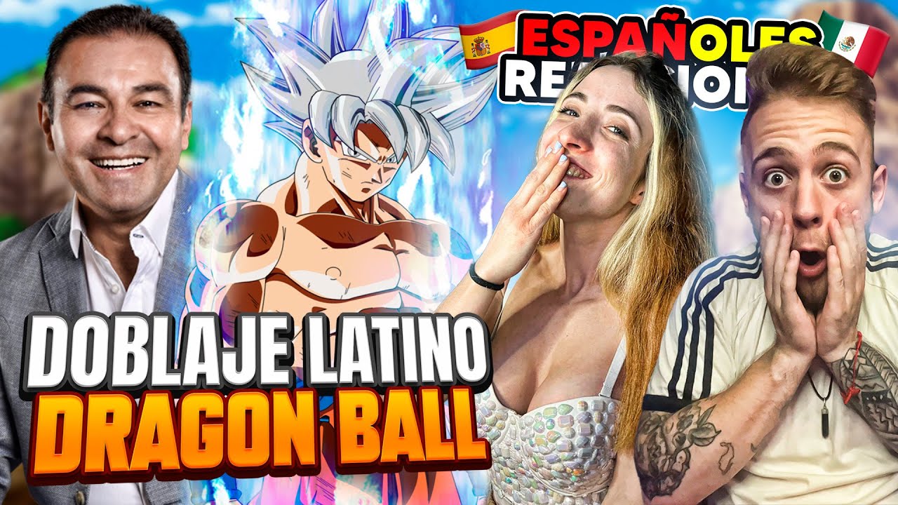 MI NOVIA ESPAÑOLA REACCIONA a los VOCES en LATINO de DRAGON BALL por PRIMERA VEZ!
