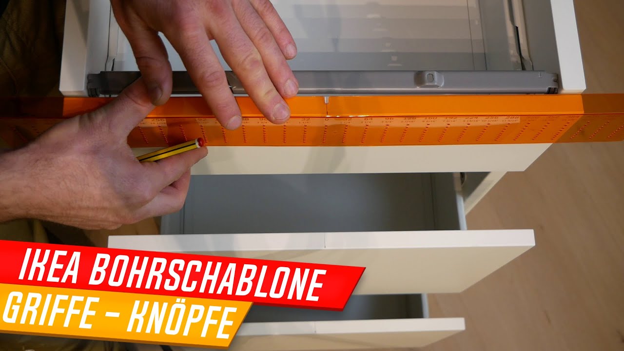 Ikea Fixa Bohrschablone, Bohrhilfe, Griffe bohren leicht gemacht, M&ouml;belgriffe anbringen, 903.233.93
