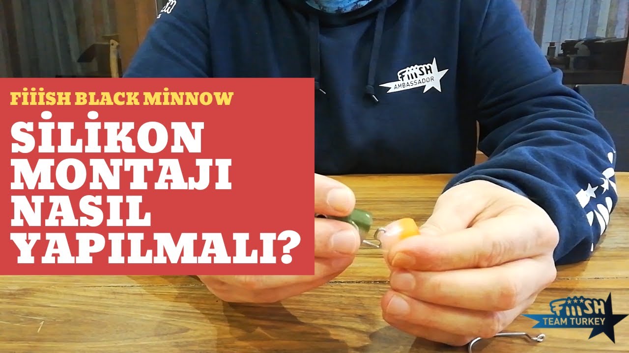 Fiiish Black Minnow Silikon Montajı Nasıl Yapılır ? (Black Minnow Silikon Montaj Videosu)