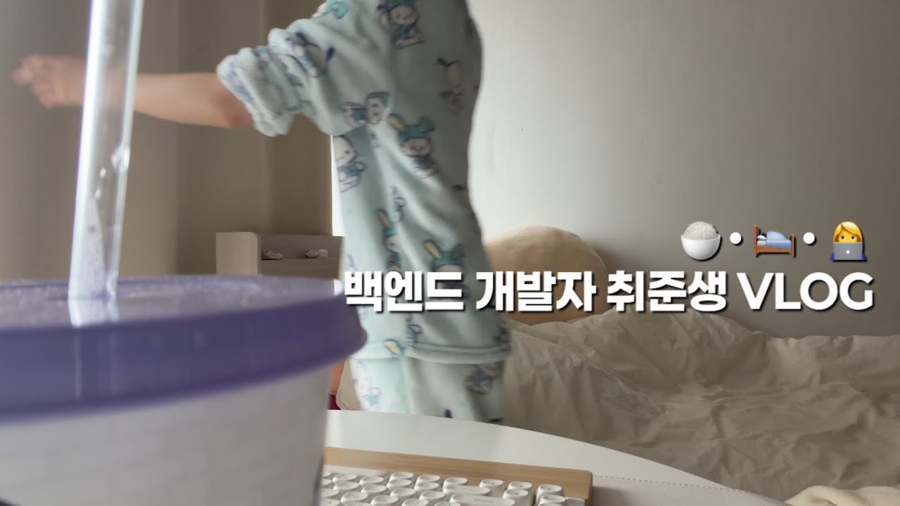 백엔드 개발자 취준생 브이로그 | 오늘 개발 많이 된다. 오늘 스트레스 많이 받을 거야