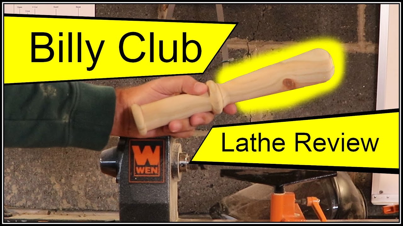 Wood turning a tire thumper, Billy club or old-style baton.