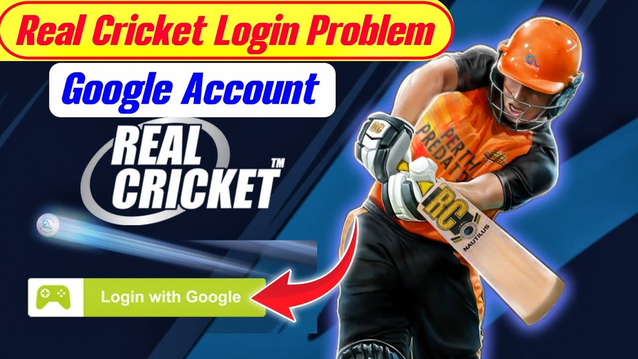 Real cricket login with google problem | Real cricket login problem google Account | real cricket 24
