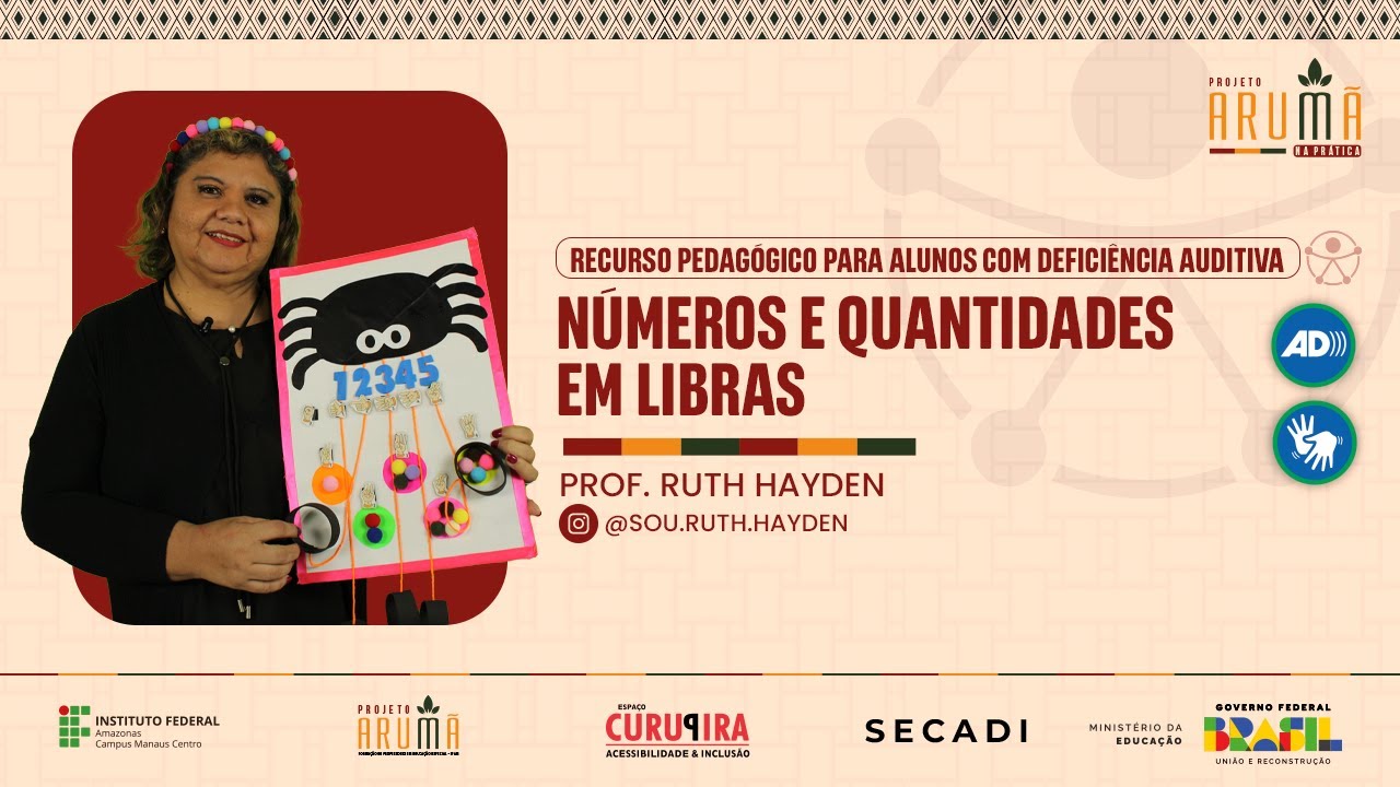 Recurso Pedagógico para Aprendizado de Libras: Números e Quantidades - Profª Ruth Hayden