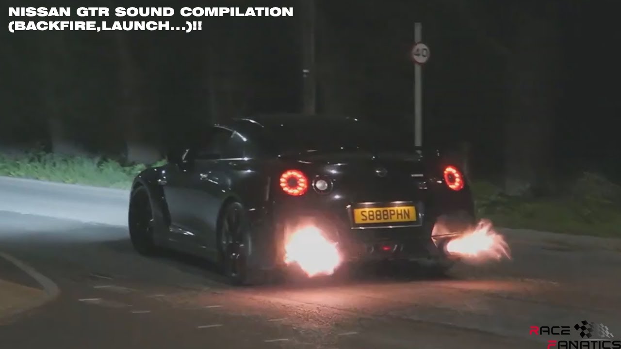 Nissan GTR Sound Compilation (Backfire,Launches and more...)!!!!!