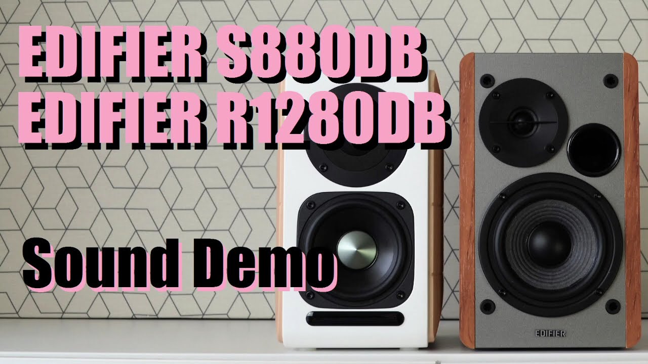 Edifier S880DB против Edifier R1280DB || Демонстрация звука с тестом басов
