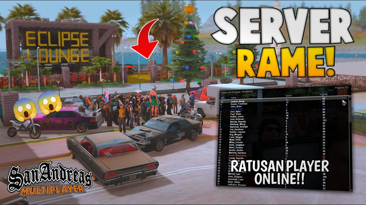 SERVER GTA ROLEPLAY ANDROID DENGAN RATUSAN PLAYER !! REVIEW SERVER GTA SAMP ROLEPLAY INDONESIA