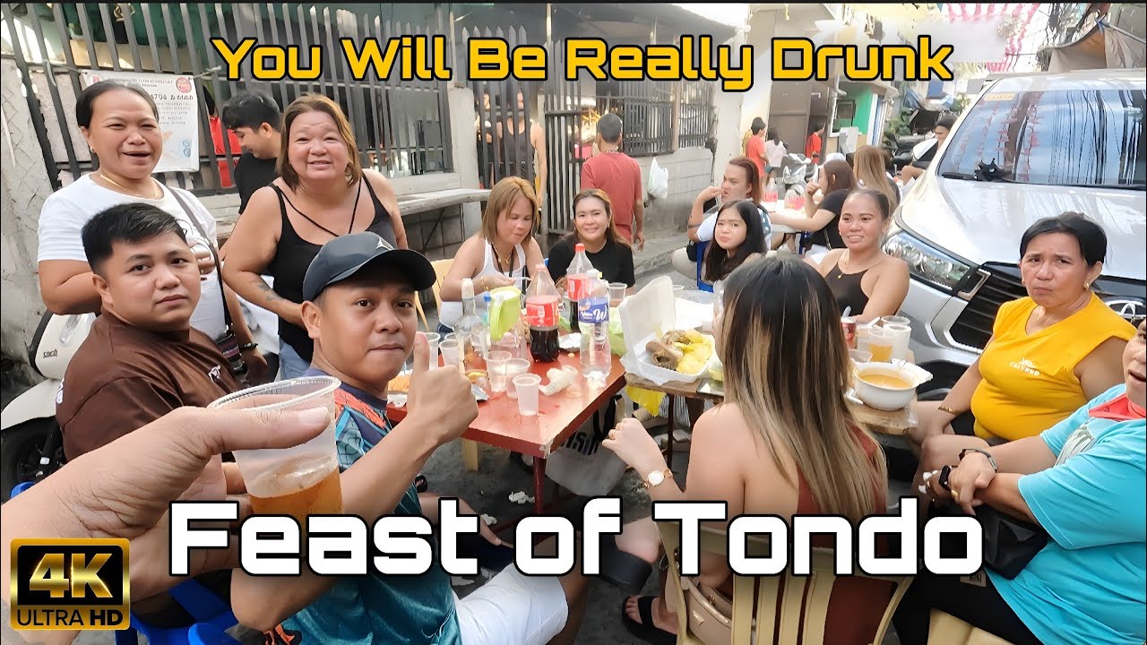 YOU'RE NOT ALLOWED TO REFUSE CHEERS and FOOD | FEAST of STO. NIÑO DE TONDO MANILA PHILIPPINES [4K]🇵🇭