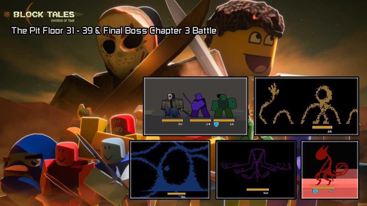 Roblox Blox Tale Chapter 3 - The Pit Floor 31 - 39 & Final Boss Chapter 3 Battle (Gameplay)