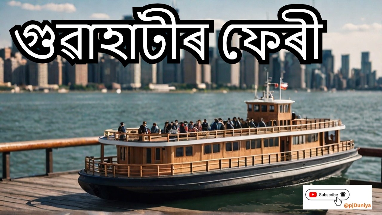 গুৱাহাটী পৰা উত্তৰ গুৱাহাটীলৈ ফেৰী যাত্ৰা #Guwahati to #northguwahati  #ferryride #ferry