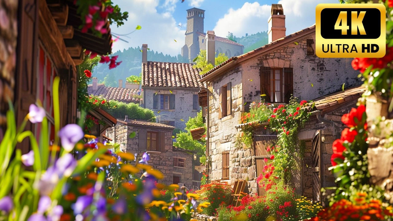 Goult: the most old village in France | Walking tour 4k
