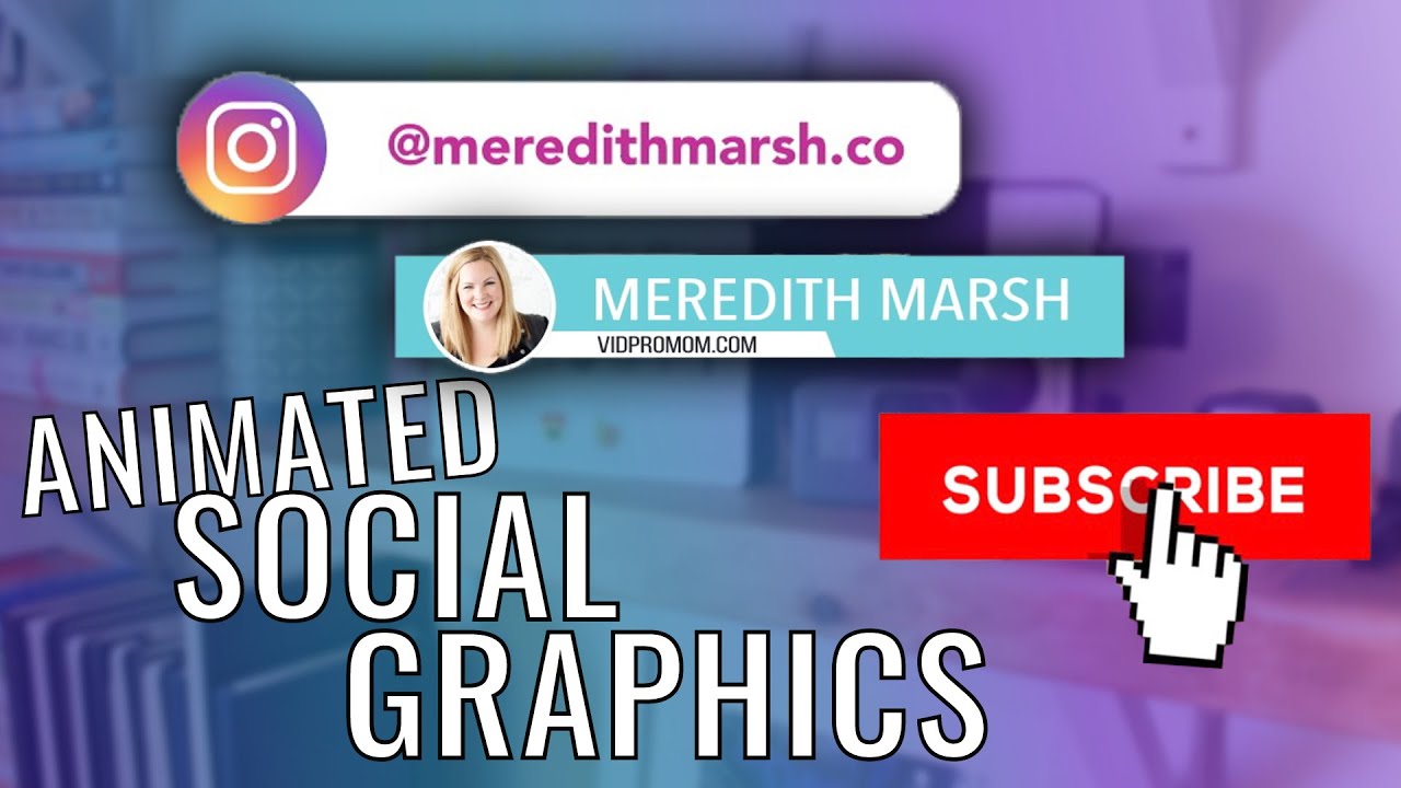 Social Media Animations for YouTube - Custom Social Media Lower Thirds