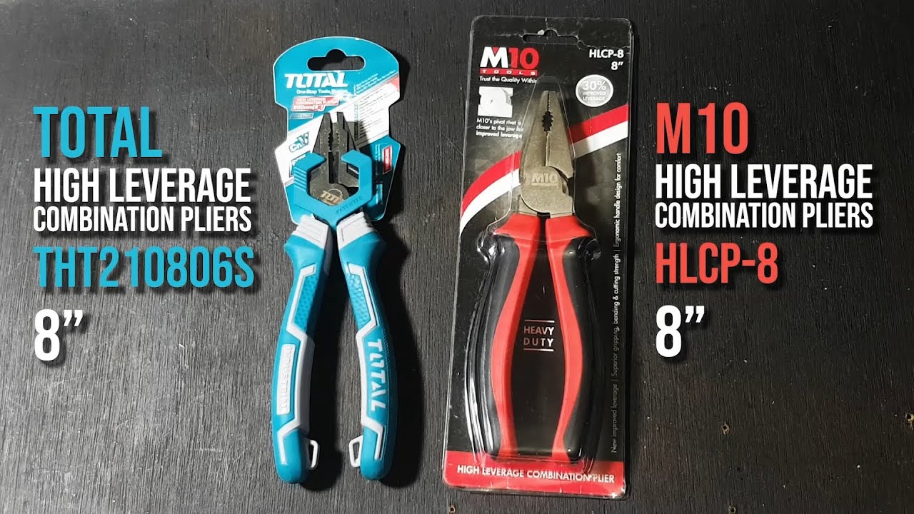 #quicktest COMBINATION PLIERS TOTAL HIGH LEVERAGE VS M10 HEAVY DUTY HIGH LEVERAGE