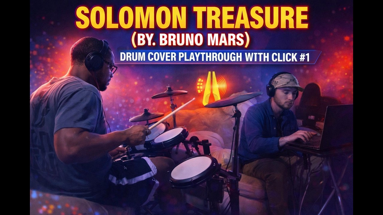 Solomon Treasure by Bruno Mars Drum Cover Playthrough First Take #1