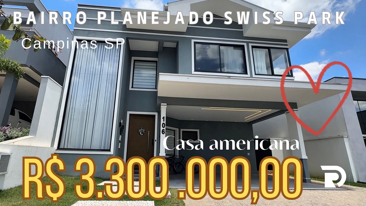 ⚜️CASA AMERICANA NO SWISS PARK! 4 SUÍTES, 317M², MOBILIADA, LINDA NOS DETALHES E ACONCHEGANTE! ❤️