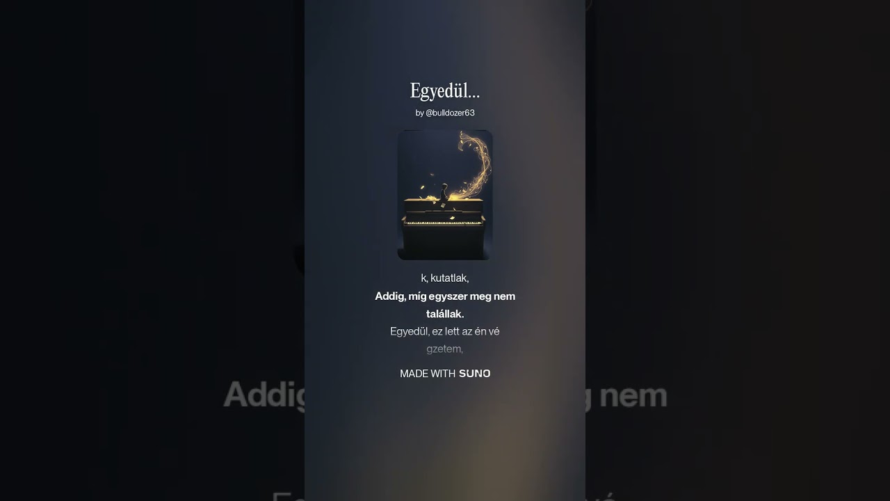 Egyedül…
