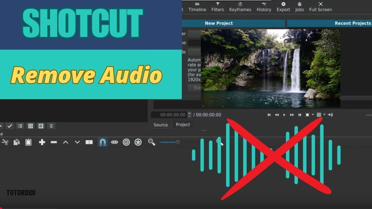 How To Remove Audio In Shotcut | Shotcut Video Editor Tutorial #7