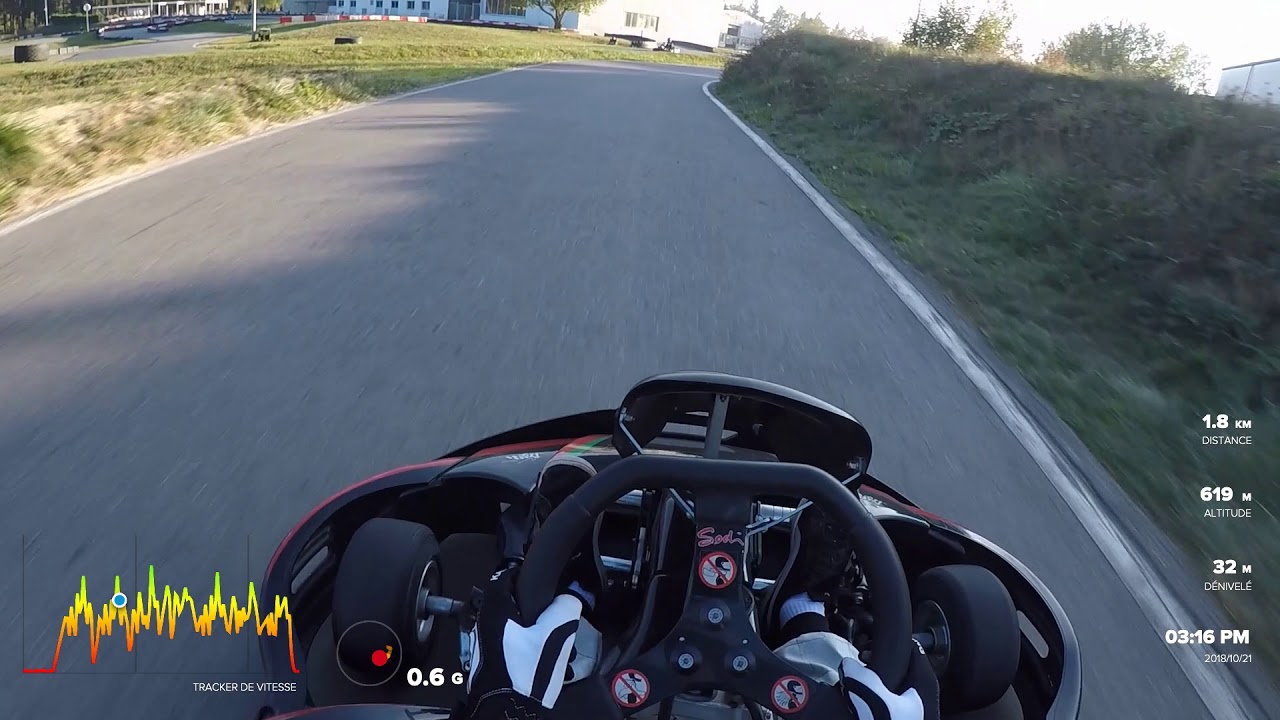 RX250 au Karting de Vuiteboeuf avec la télémétrie.