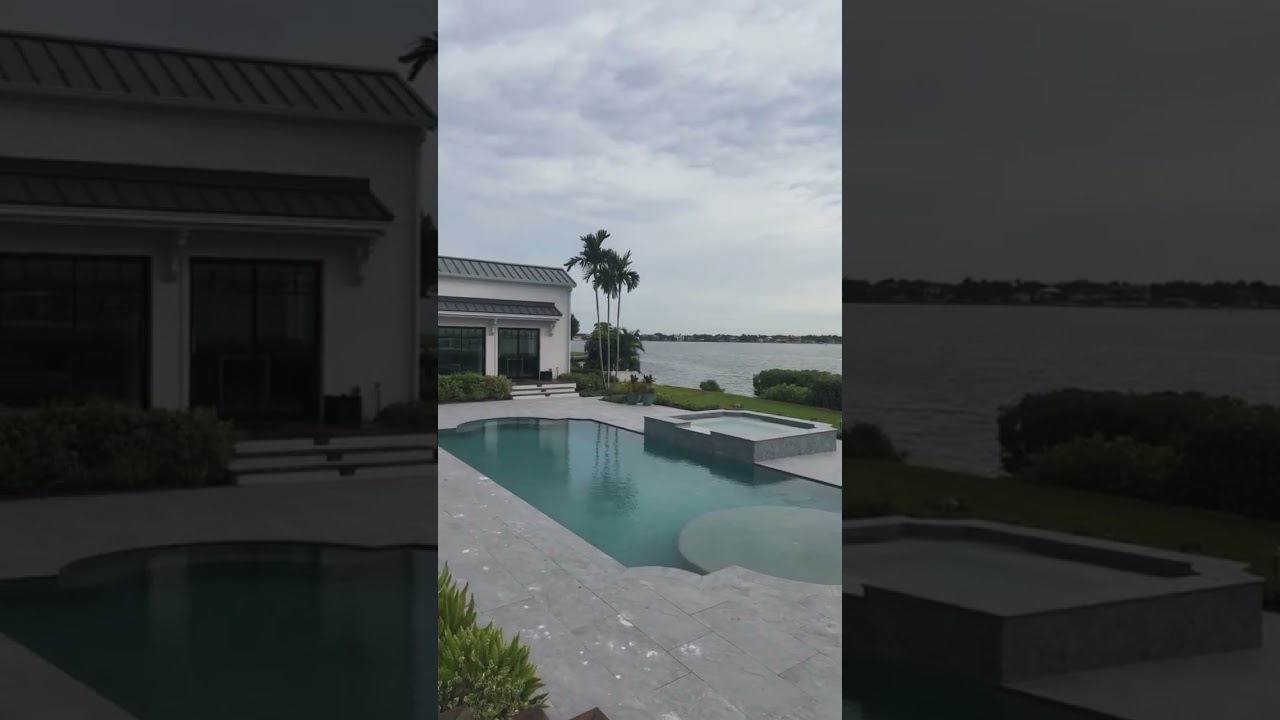 Millionaire shares sea facing pool view