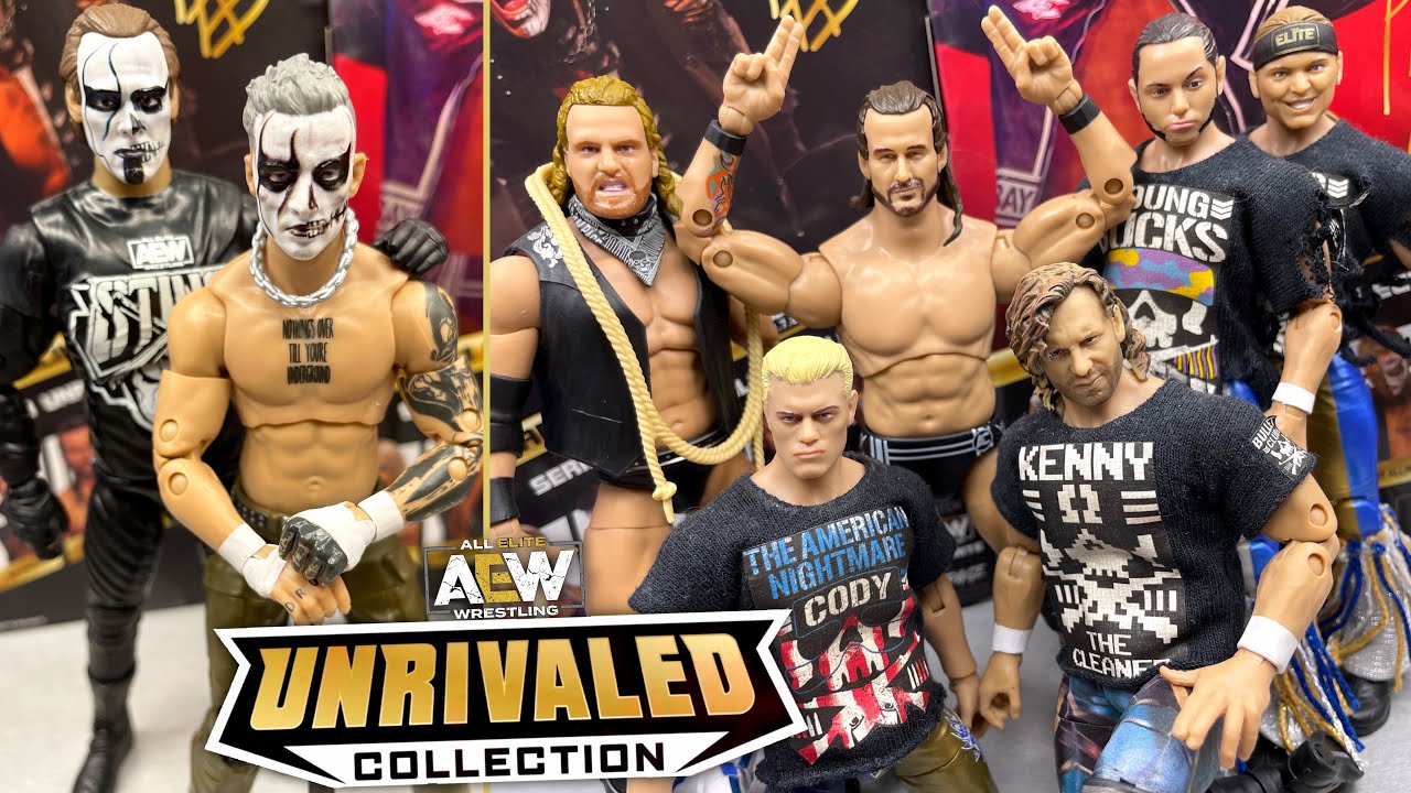AEW UNRIVALED 11 ADAM COLE & DARBY ALLIN FIGURE REVIEW!