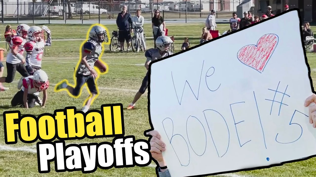 10 year olds first football playoff game!