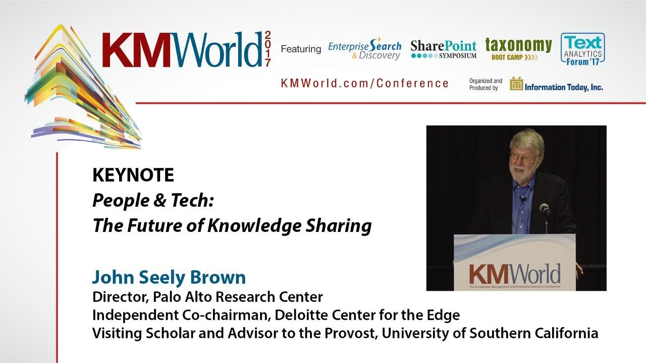 Keynote: People & Tech: The Future of Knowledge Sharing