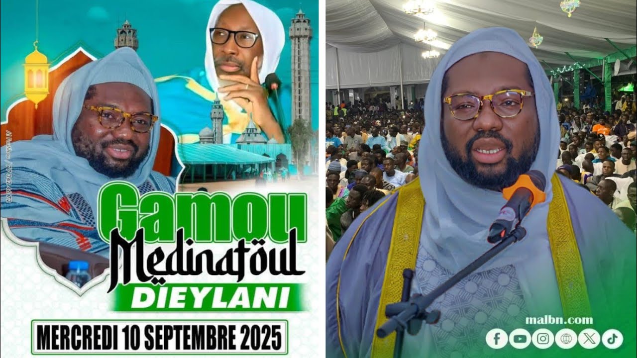 Gamou Medinatoul Dielyani 2025: Sira Yonent bi ak Cheikh Ibrahima Cheikh Mouhidine Samba Diallo.