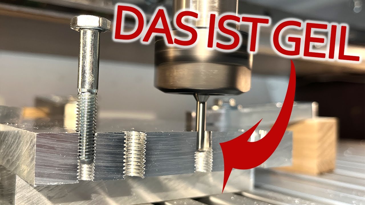 Gewinde in Alu einfach fräsen | Schritt für Schritt erklärt bis zum fertigen Gewinde