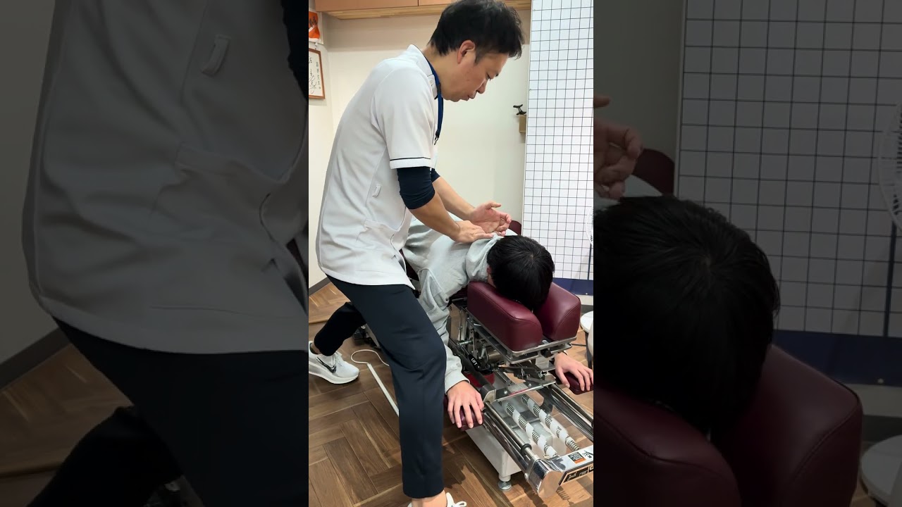 男子中学生　猫背が気になる　トムソンベッドしてみた|【宝塚市】おかだ鍼灸整骨院
