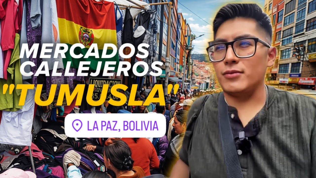 ASÍ SON LOS MERCADOS CALLEJEROS EN LA PAZ, BOLIVIA | MERCADO TUMUSLA 🇧🇴