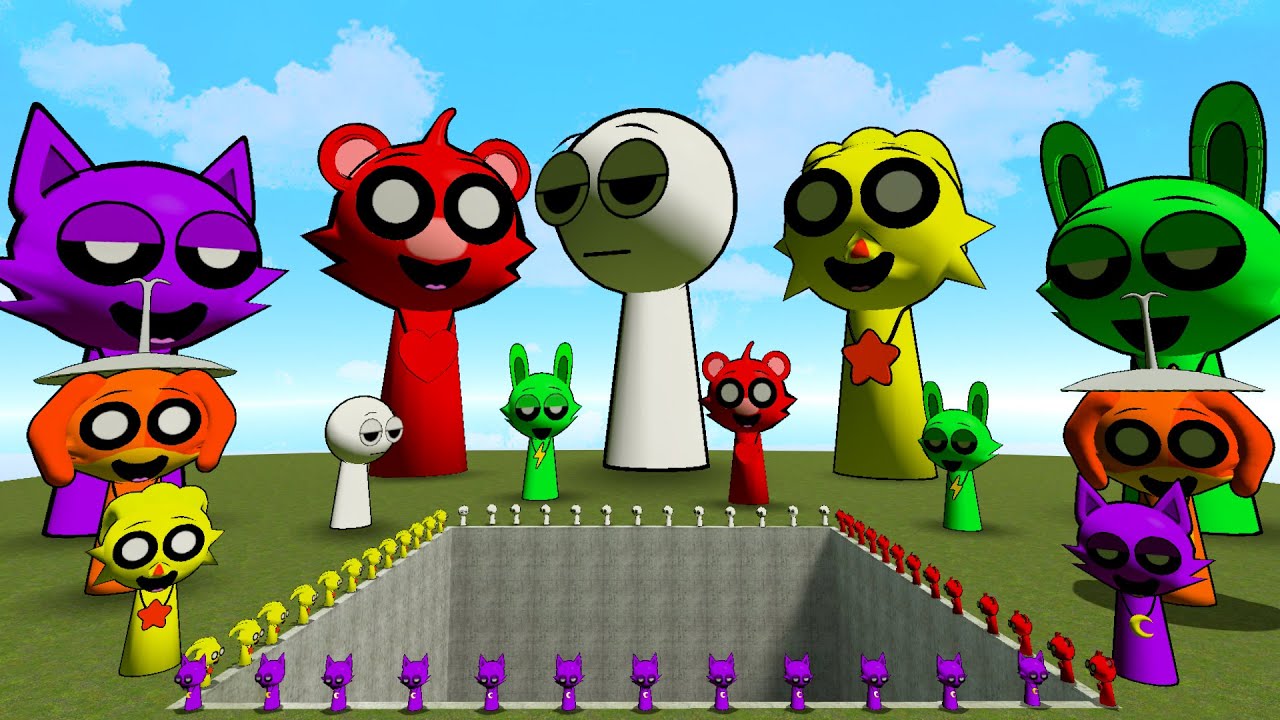 BIG HOLE SMILING CRITTERS INCREDIBOX SPRUNKI SONG FAMILY SPARTAN KICKING in Garry's Mod!