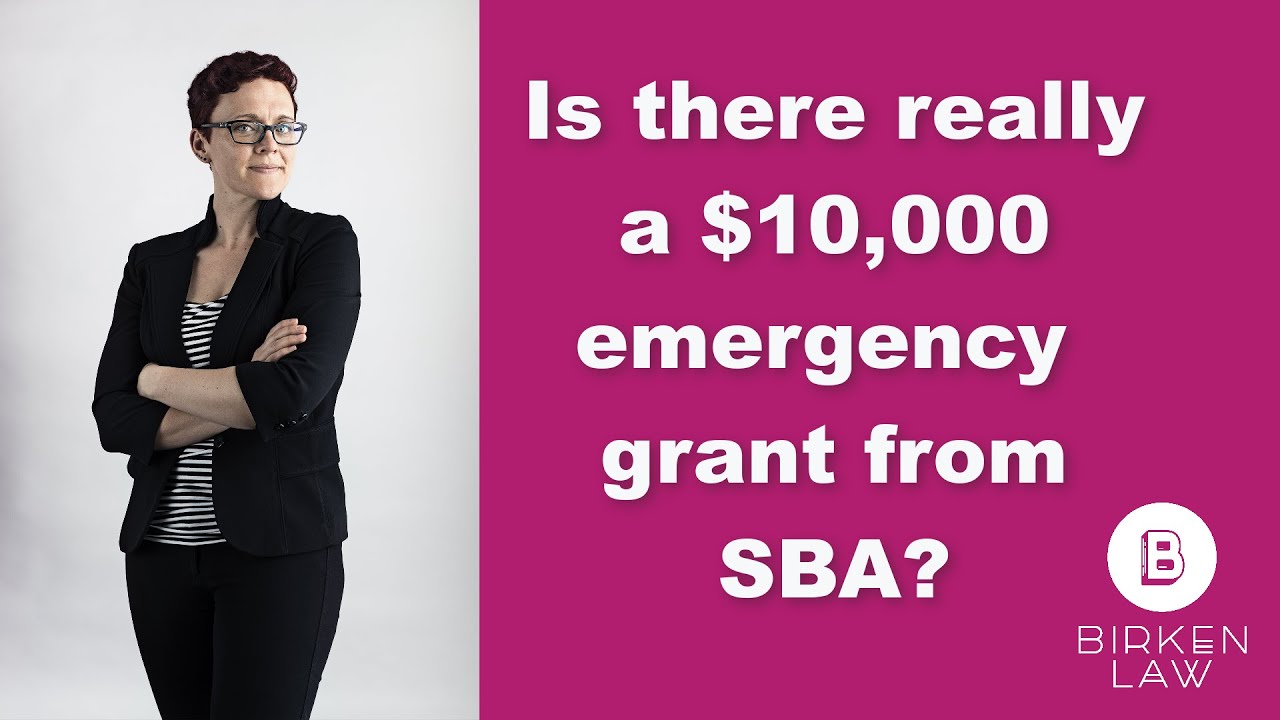 Is there really a $10,000 emergency grant from SBA??