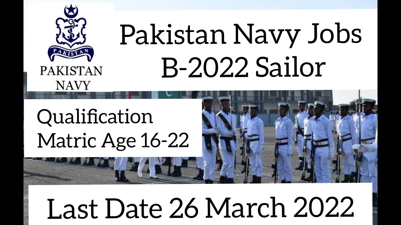 Pakistan Navy Jobs 2022 | Pakistan Navy Jobs online Apply |
