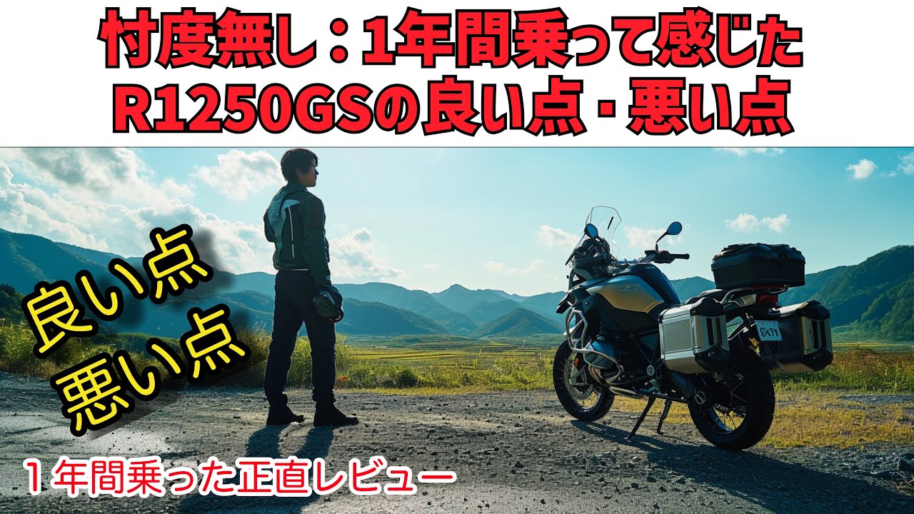 【BMW R1250GS】1年乗ってわかった！驚きのメリット5選＆惜しいデメリット5つ