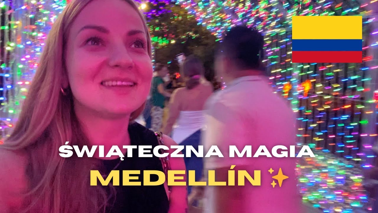 Świąteczna magia Medellín ✨ Parques del Río | 350 lat miasta
