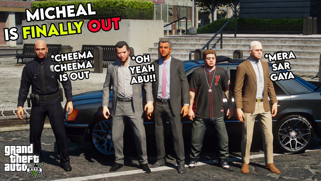GTA 5 Pakistan | Micheal is Back From Jail | DADA ABU AND IQBAL With Jimmy | Urdu