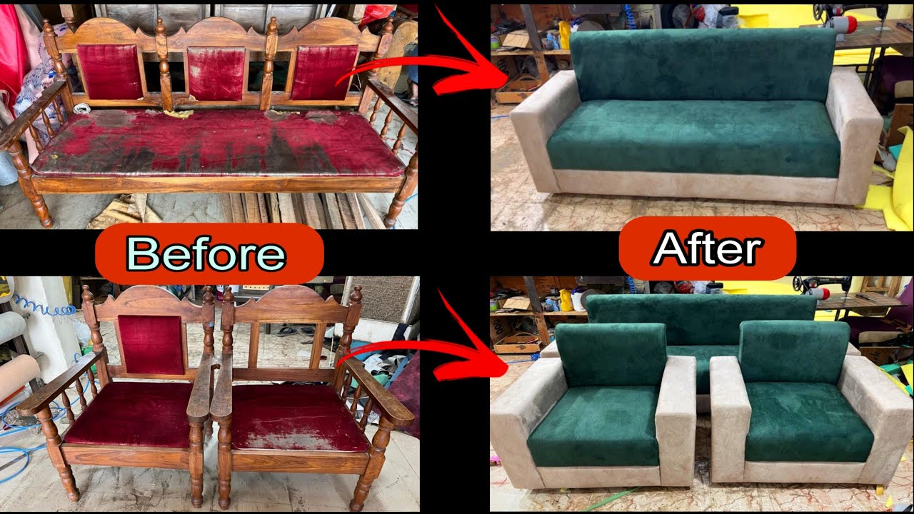 How to make old sofa woodan sofa repair sofa making sofa process simplr step by step sofa | sofa DIY