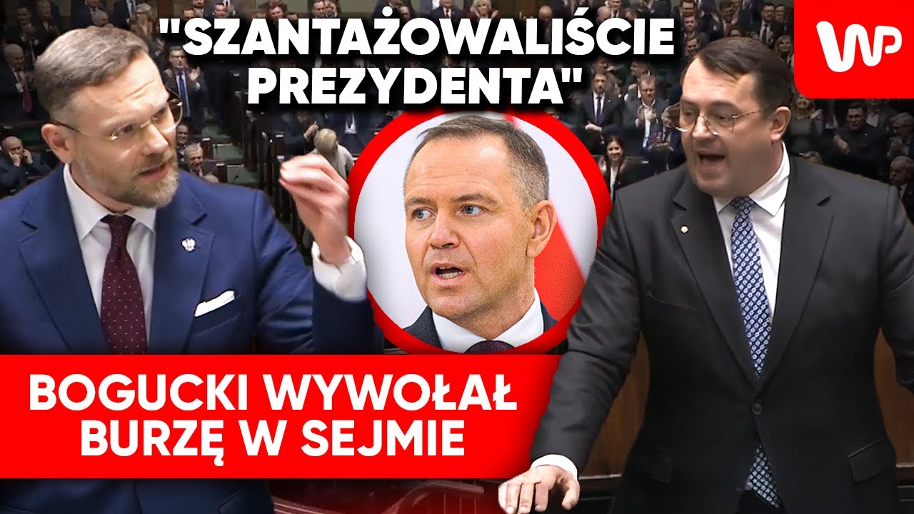 Bogucki ostro z mównicy: Szantażowaliście prezydenta