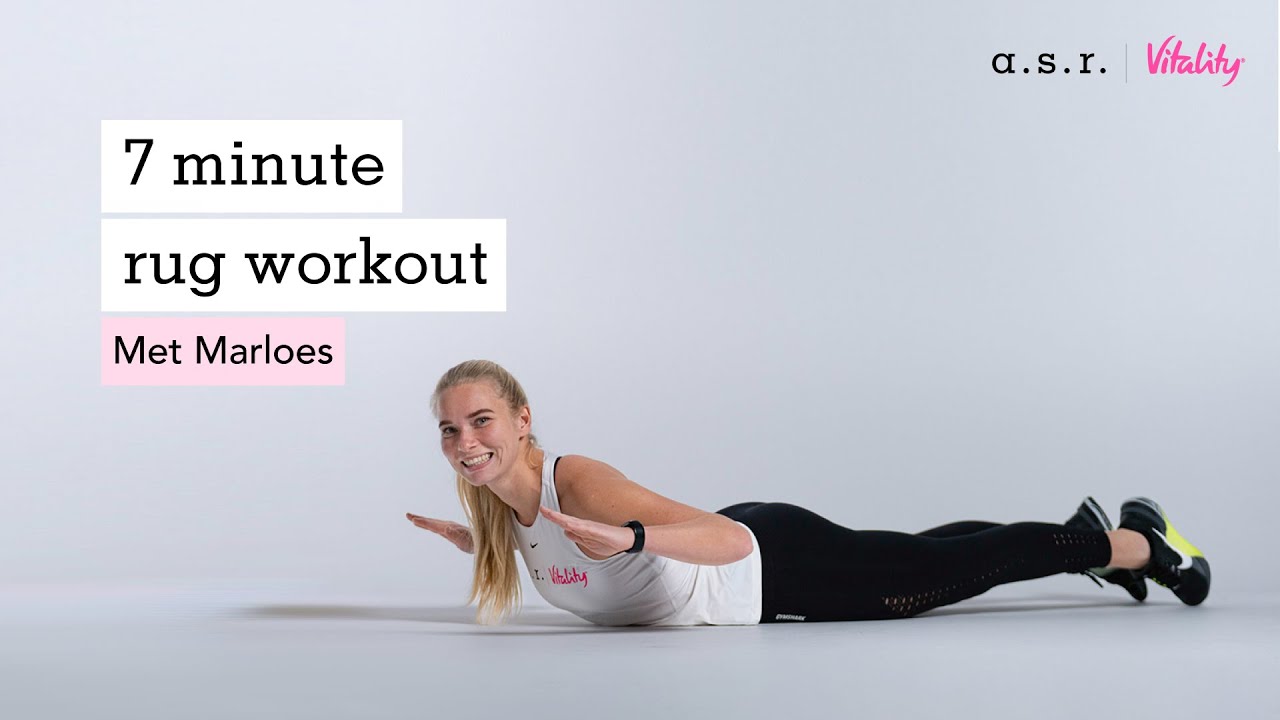 Rugspieren trainen: 7 minute workout - superman hold, upward facing dog | rug workout