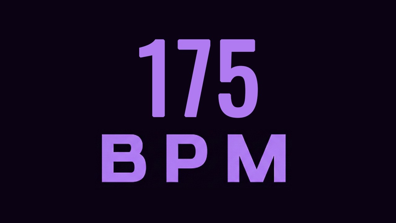 175 BPM Ultra Clear Metronome | 4/4 No Lag, No distortion