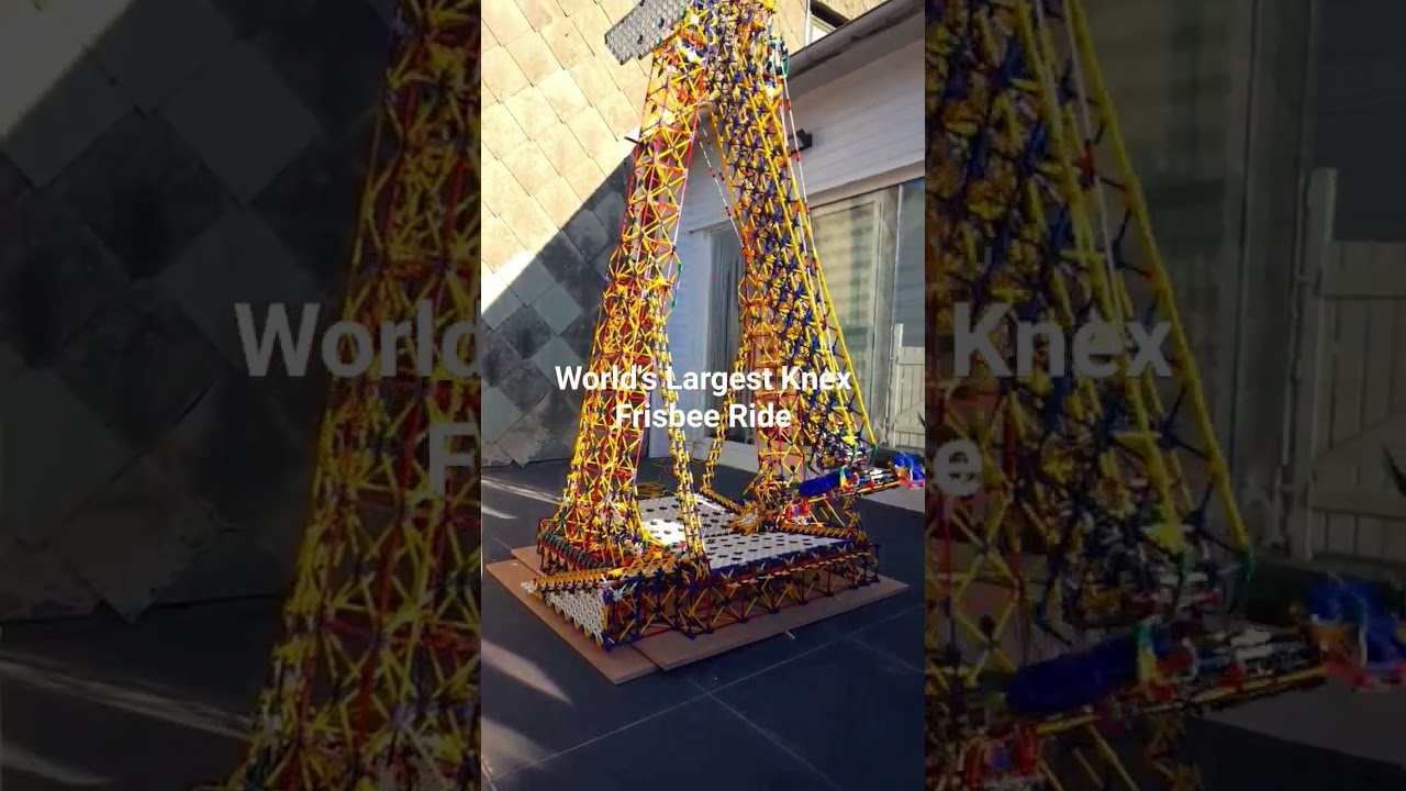 World's LARGEST Frisbee Ride😱#shorts #knex